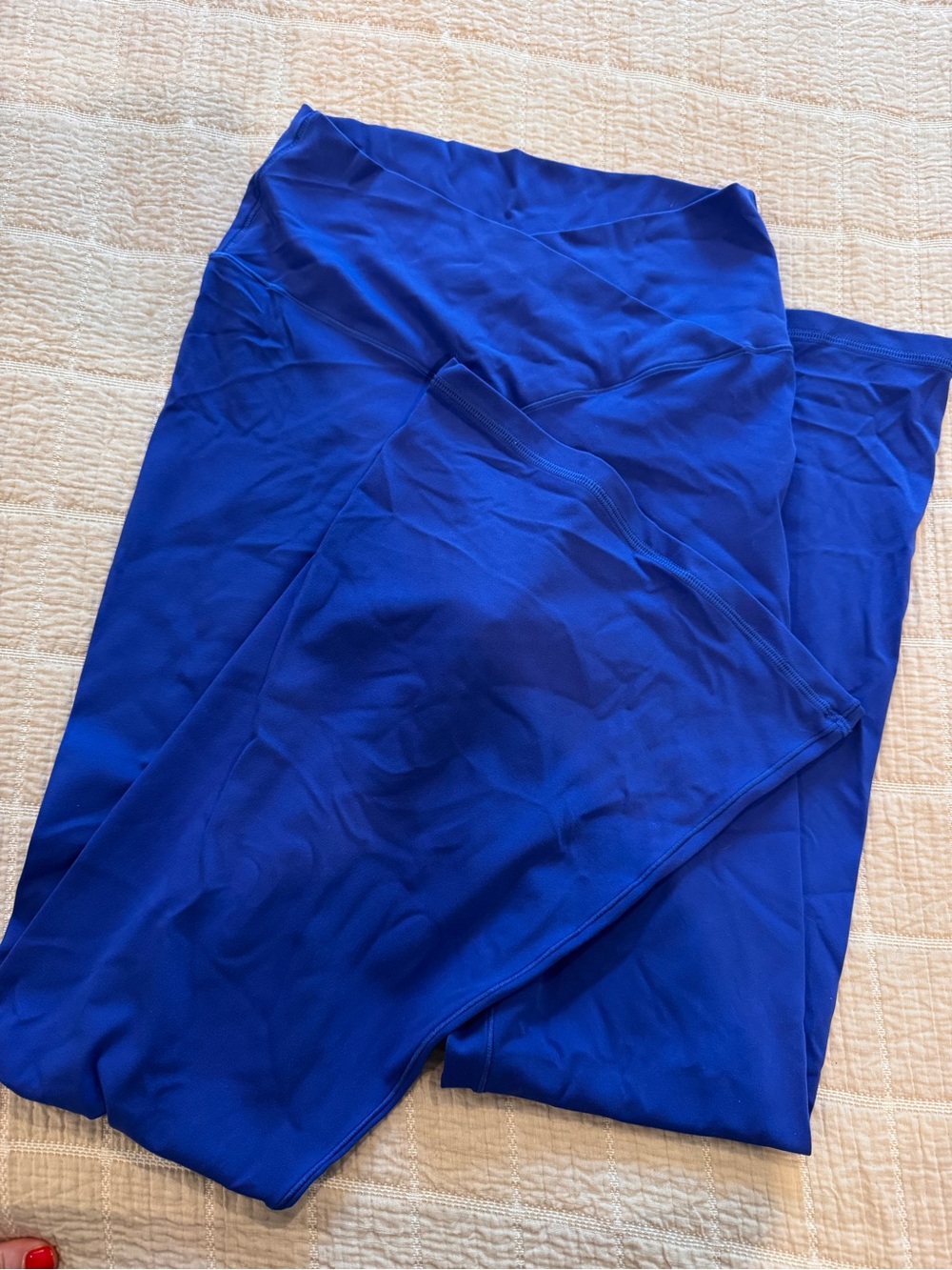 aerie Cobalt Blue High-Waist Active Leggings flared